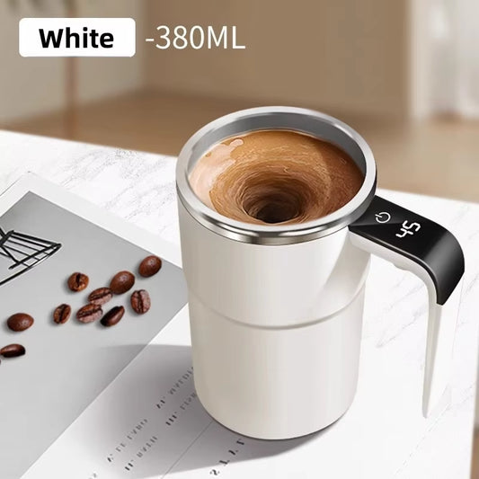 380ML Self-Stirring Electric Coffee Mug – USB Rechargeable & Waterproof"
