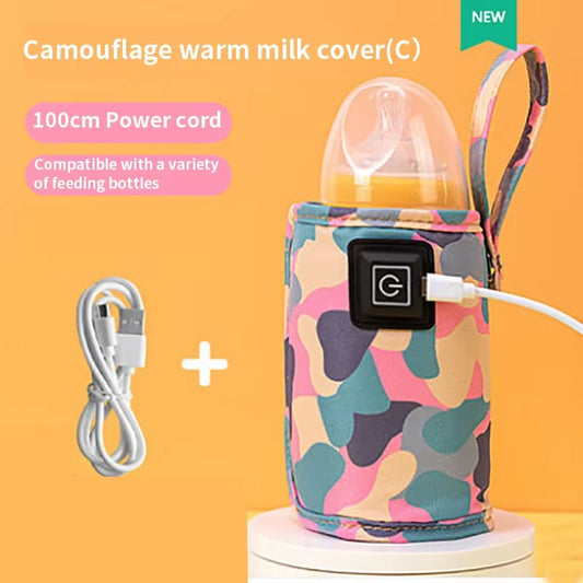 "USB-Powered Baby Bottle Heater – Travel-Friendly Insulated Warmer Bag"
