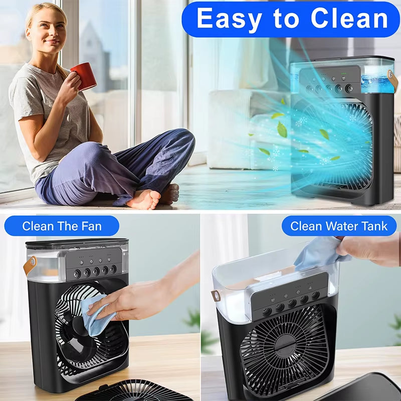  "Portable Stand Air Cooler – Ice Cooling & Heat Dissipation"