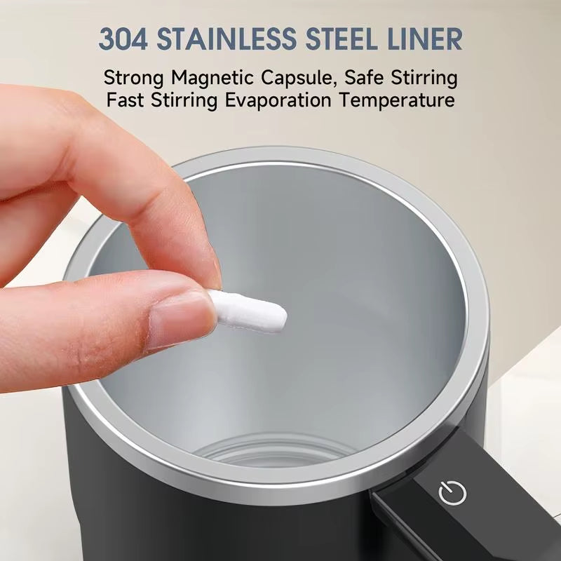 380ML Self-Stirring Electric Coffee Mug – USB Rechargeable & Waterproof"