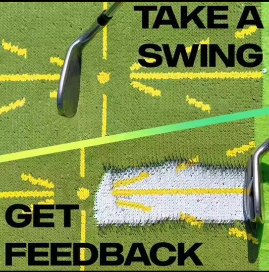 "Beginner Golf Swing Trainer – Path and Impact Practice Mat"