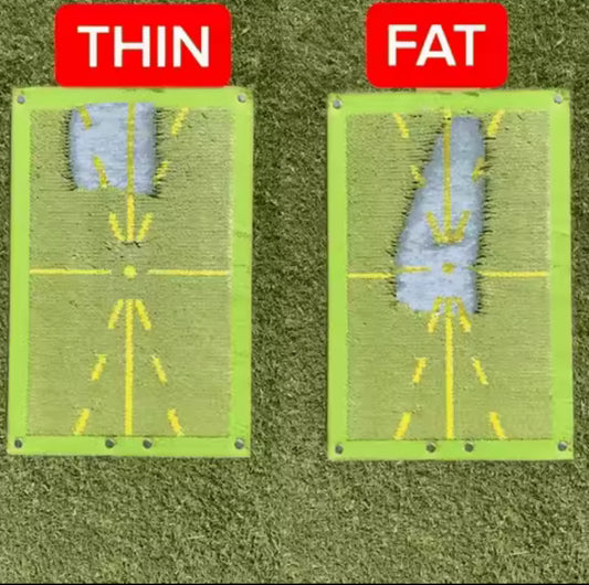 "Beginner Golf Swing Trainer – Path and Impact Practice Mat"