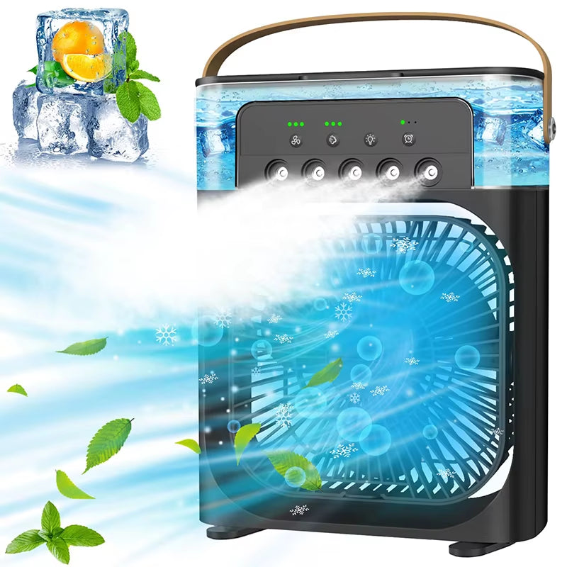  "Portable Stand Air Cooler – Ice Cooling & Heat Dissipation"