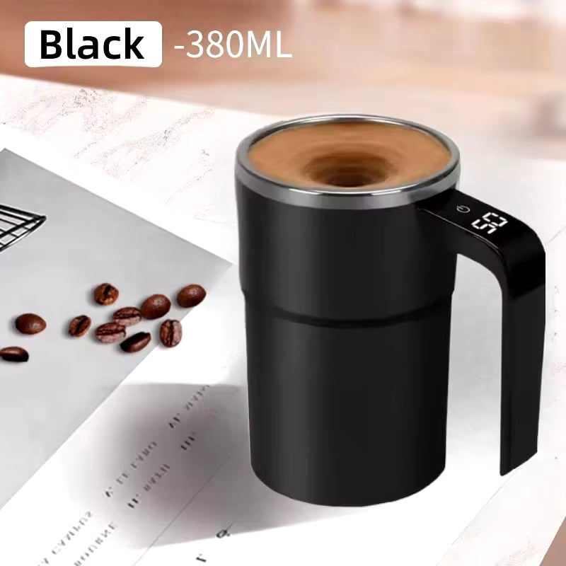 380ML Self-Stirring Electric Coffee Mug – USB Rechargeable & Waterproof"
