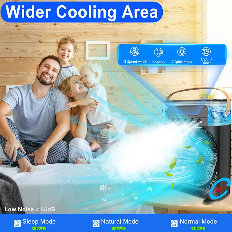 "Portable Stand Air Cooler – Ice Cooling & Heat Dissipation"